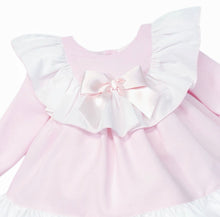 Load image into Gallery viewer, Pink &amp; White Frilly Girls Dress
