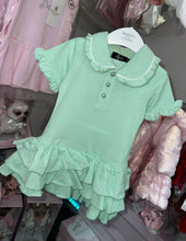 Load image into Gallery viewer, Harris Kids Green Ruffle Dress
