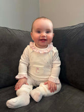 Load image into Gallery viewer, Caramelo Two Piece Velour Dungaree Set
