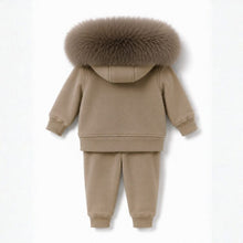 Load image into Gallery viewer, Signature Faux Furhood Irish Cream Two Piece
