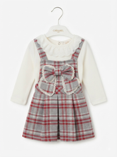 Load image into Gallery viewer, Caramelo Kids Tartan Dress &amp; Blouse - 9/12m
