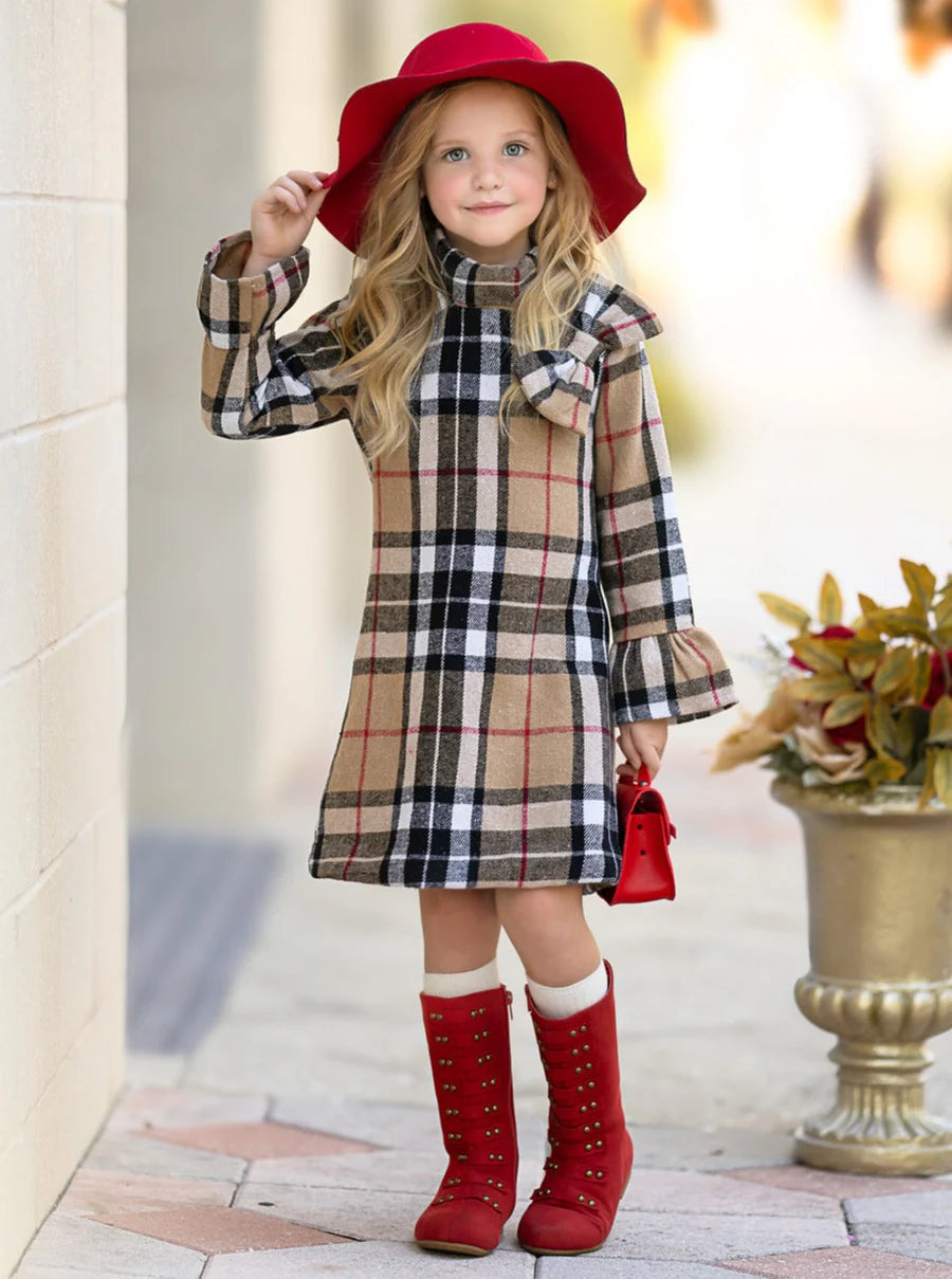 Beige  Chanelia Tweed Dress