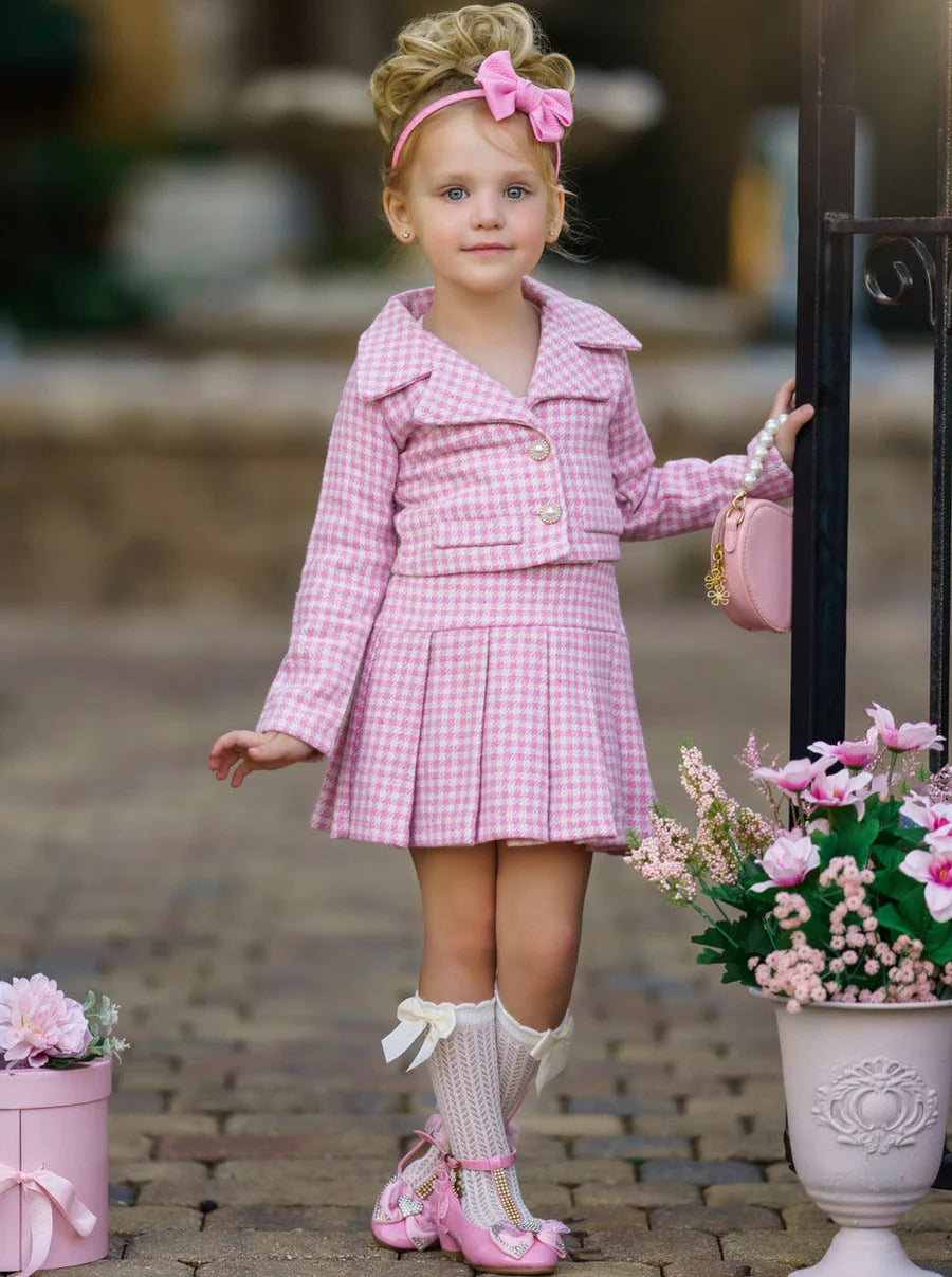 Vienniea Tweed Two Piece Skirt Set