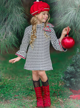 Load image into Gallery viewer, Coco Lia Ruffle Dress with Red Trim
