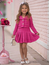 Load image into Gallery viewer, Cienna Barrie Blazer and Pleated Skirt Set
