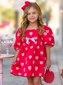 Cutie Pie Puff Sleeve Dress