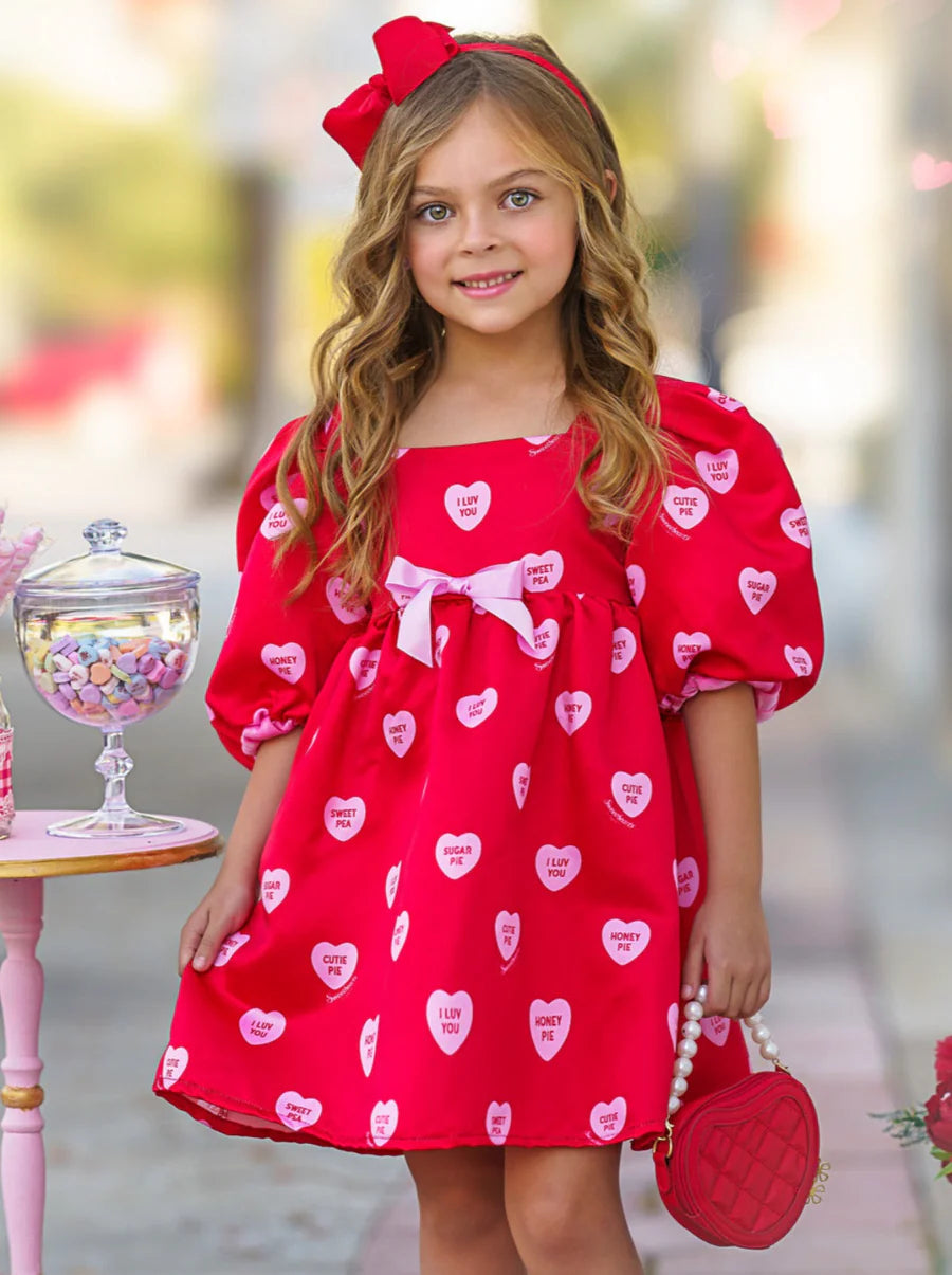 Cutie Pie Puff Sleeve Dress
