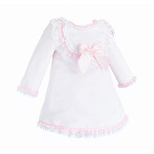 Load image into Gallery viewer, Baby Girls Pink Lace Waffle Dress
