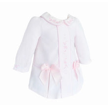 Load image into Gallery viewer, Baby Girls Pink Lace Waffle Dress
