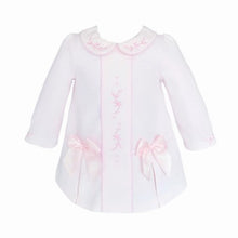 Load image into Gallery viewer, Baby Girls Pink Lace Waffle Dress
