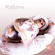 Load image into Gallery viewer, Reborn Silicone Feel Monkey with Pink Dress
