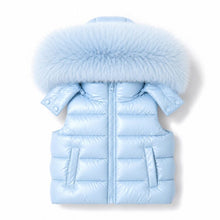 Load image into Gallery viewer, Baby Blue Faux Padded Gilet
