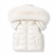 Load image into Gallery viewer, Cream Faux Padded Gilet
