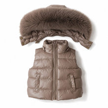 Load image into Gallery viewer, Irish Cream Faux Padded Gilet
