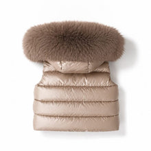 Load image into Gallery viewer, Irish Cream Faux Padded Gilet
