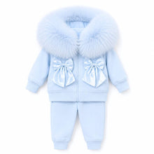 Load image into Gallery viewer, Signature Faux Furhood Double Bow Two Piece
