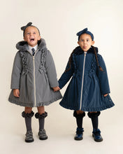Load image into Gallery viewer, Caramelo Kids Navy School Twill Coat with Hood
