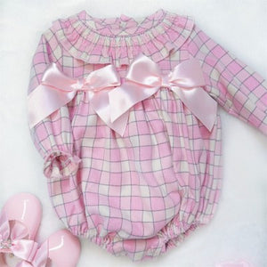 Baby Girls Tartan Frilly Romper