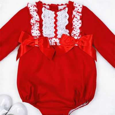 Baby Girl Romper with Bows