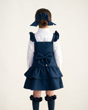 Load image into Gallery viewer, Caramelo Girls School Pinafore with Bows
