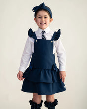Load image into Gallery viewer, Caramelo Girls School Pinafore with Bows
