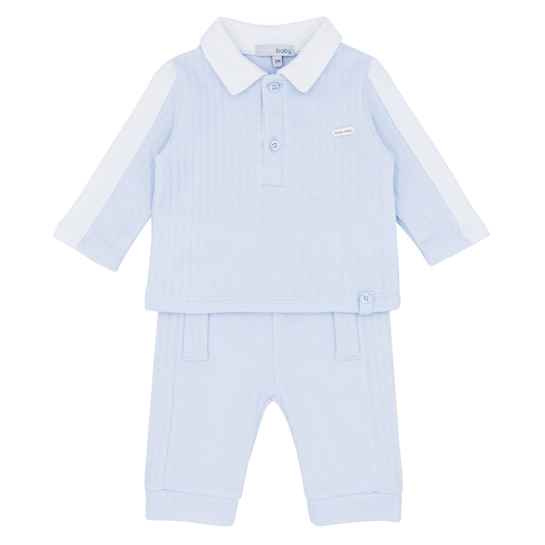 Blues Baby Bow Two Piece Set