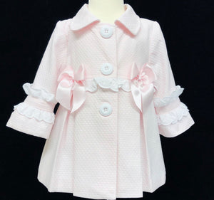Waffle Bow  Frilly Layered Jacket