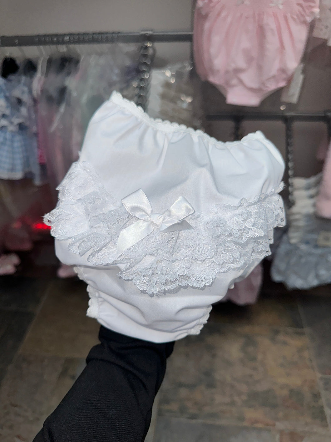 White Bloomers with Bow