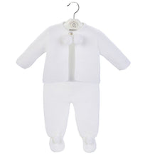 Load image into Gallery viewer, White Dandelion Knitted Pom Two Piece Set
