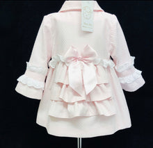 Load image into Gallery viewer, Waffle Bow  Frilly Layered Jacket
