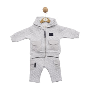 Mintini Grey Jogger Suit Set