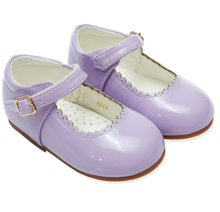 Baby LilacScallop Patent Shoes 3-10 (Infant Sizes)