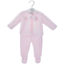 Load image into Gallery viewer, Pink Dandelion Knitted Pom Two Piece Set
