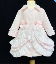 Load image into Gallery viewer, Baby Girls Waffle Frilly Jacket
