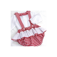 Load image into Gallery viewer, Baby Girl Checked Romper
