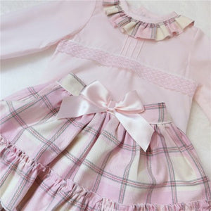 Baby Girls Cotton Blouse with Skirt