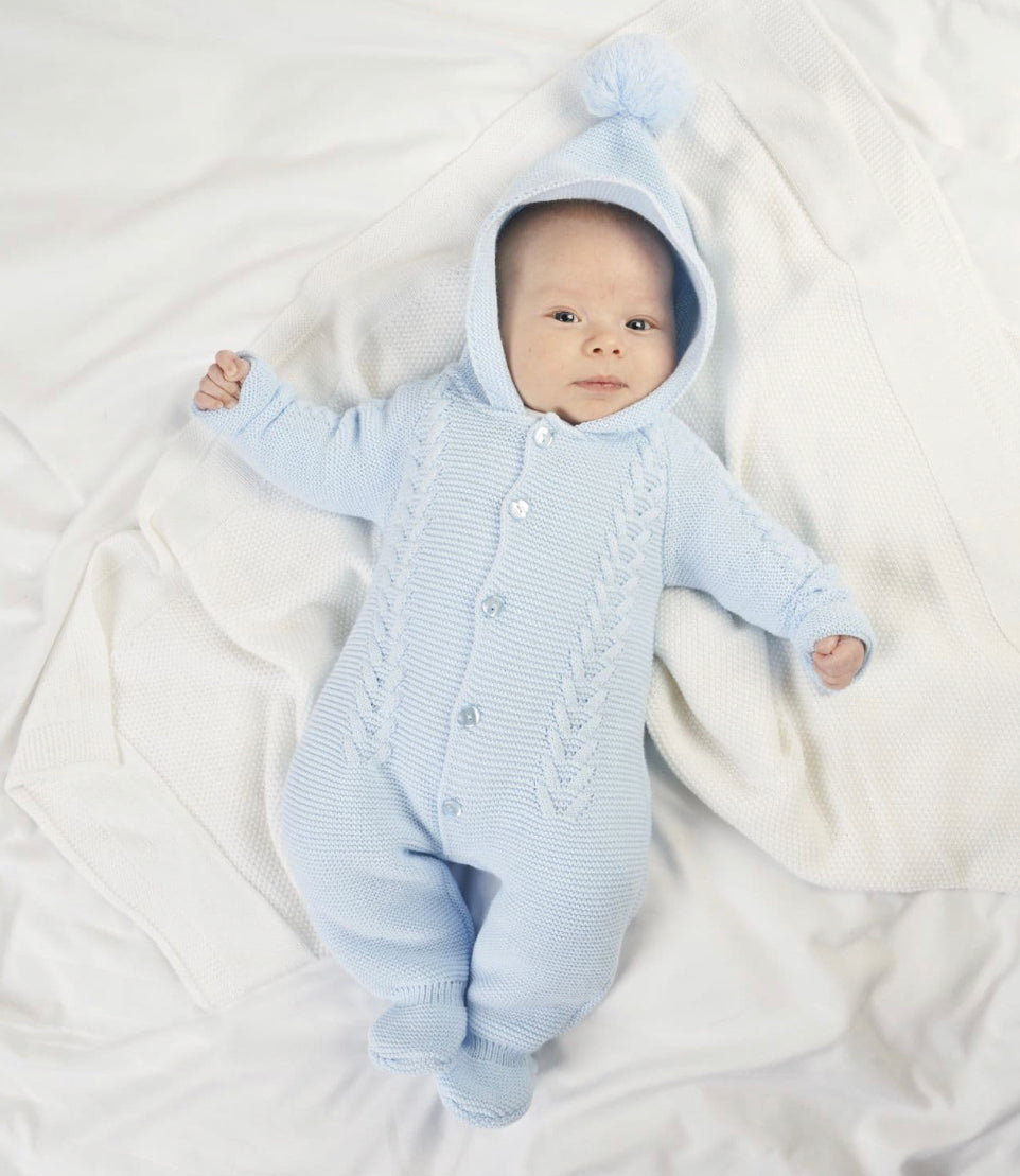 Dandelion Knitted Pom Cable Suit