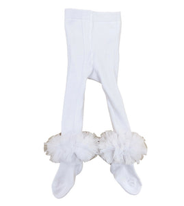 White Tutu Frill Tights 0-24M