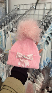 Pink Diamonte Hat