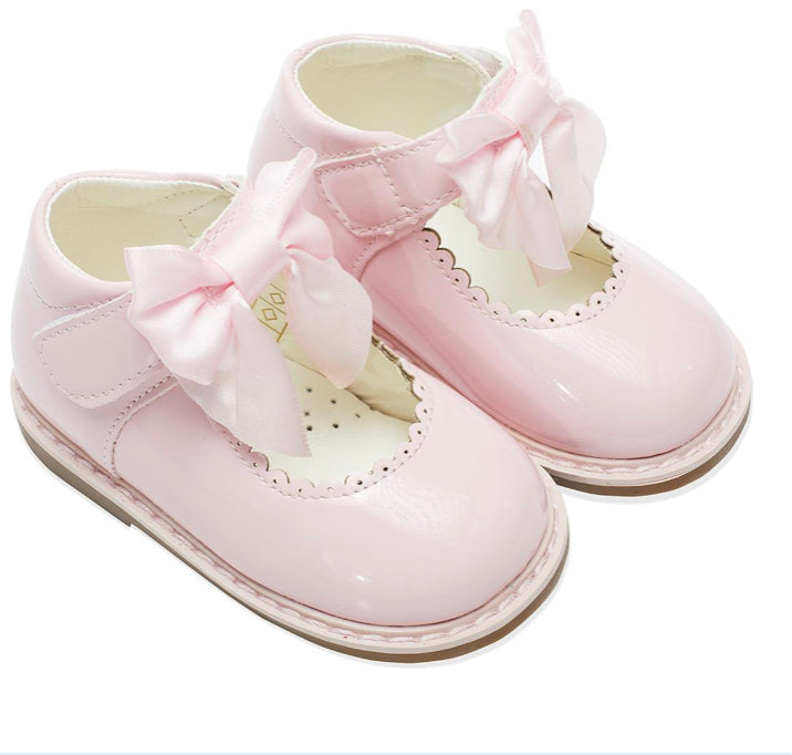 Pink Bow Patent Shoes 3-10 (Infant Sizes)