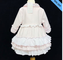 Load image into Gallery viewer, Baby Girls Waffle Frilly Jacket
