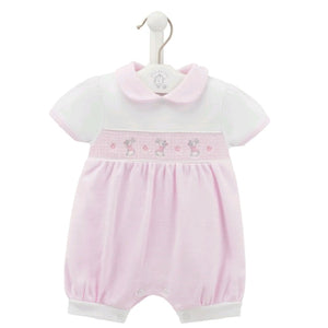 Dandelion Bunny Romper in Pink