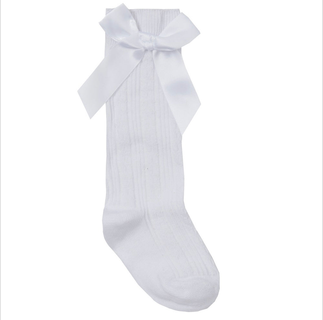 White Knee High Socks