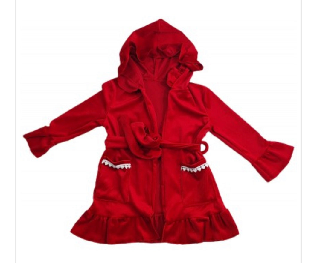 Red Christmas Dressing Gown