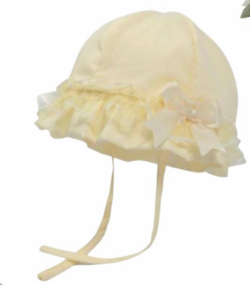 Yellow Lace Summer Hat