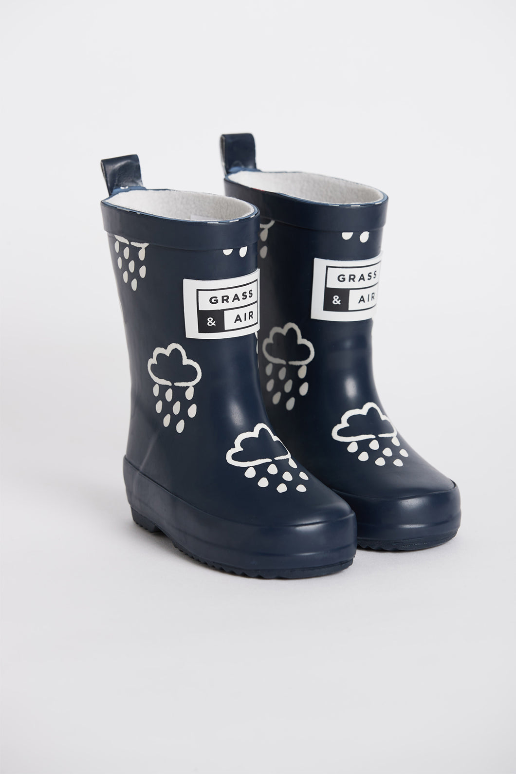 Grass & Air Little Kids Navy Colour Revealing Wellies
