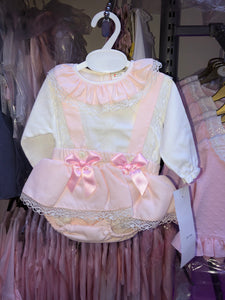 Pink Romper with Blouse