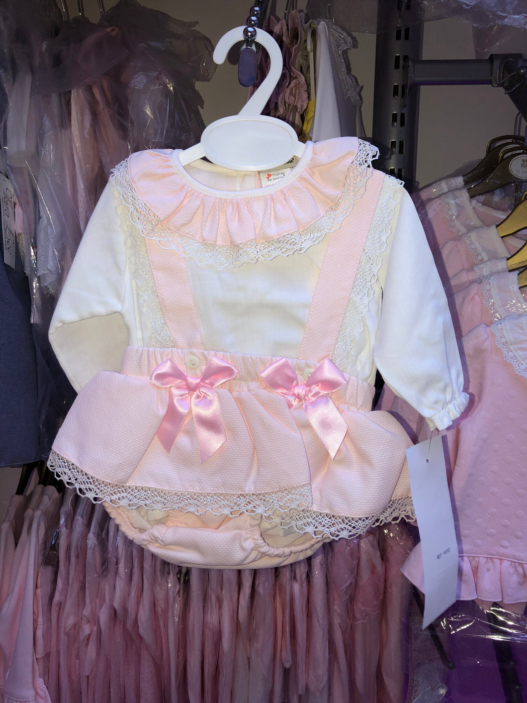Pink Romper with Blouse
