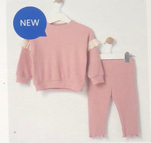 Baby Purple Girls Lace Trim Spanish Loungewear Set (9-24M)