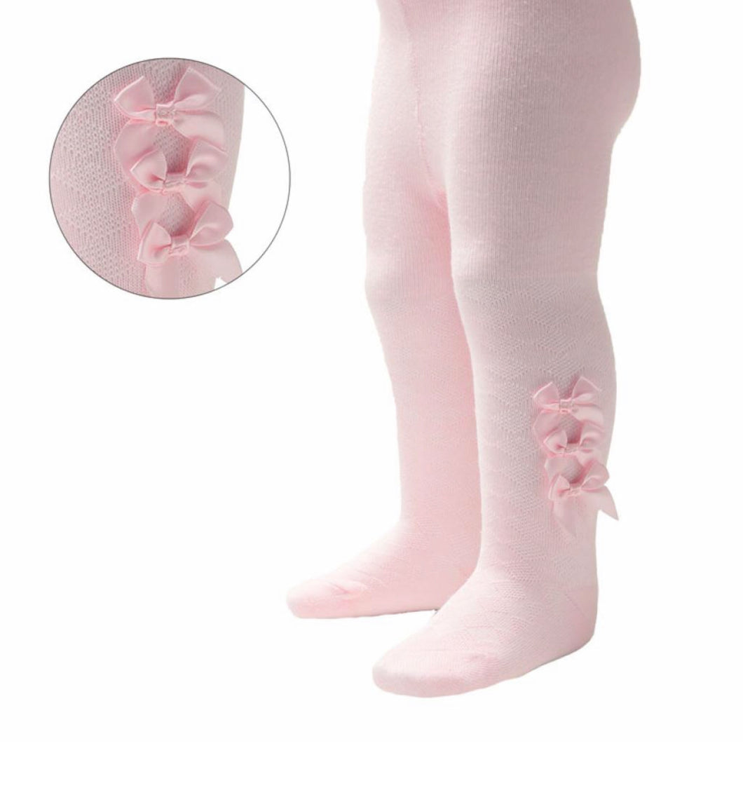 Pink Mini Bow Tights